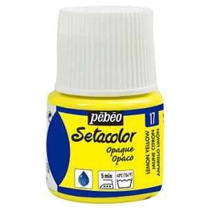 Farba do tkanin Pebeo Setacolor 45ml, Żółta/17 Lemon Yellow